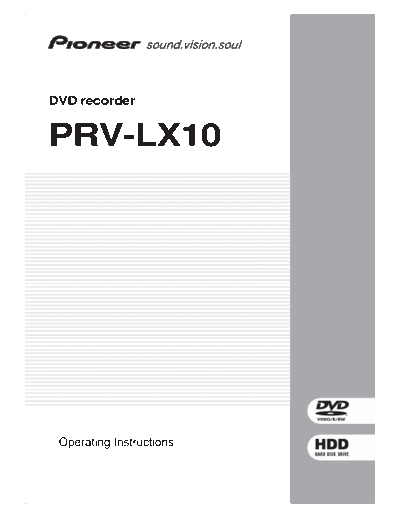 PRV-LX10 user manual