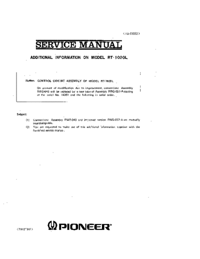 hfe_pioneer_rt-1020l_service_add_td-73002_en