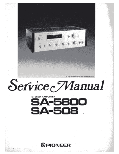 Pioneer-SA-508-B-Service-Manual