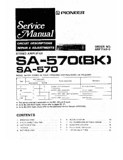 hfe_pioneer_sa-570_service