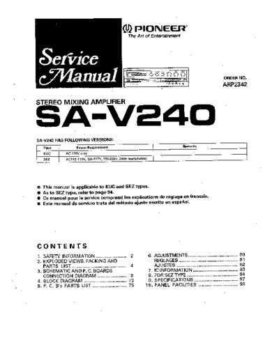 hfe_pioneer_sa-v240_service