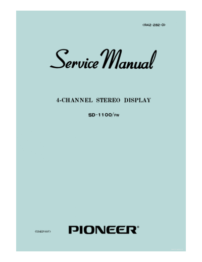 hfe_pioneer_sd-1100_service