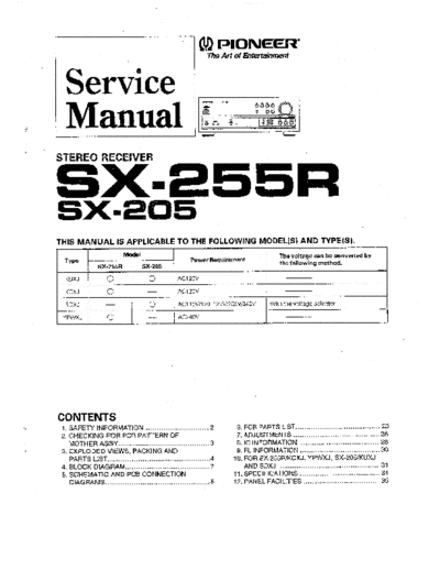 hfe_pioneer_sx-205_255r_service