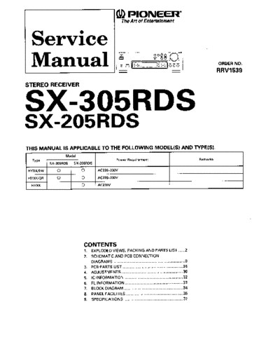 hfe_pioneer_sx-205rds_305rds_service