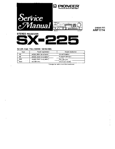 hfe_pioneer_sx-225_service