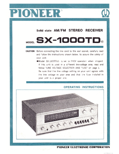 hfe_pioneer_sx-1000td_service