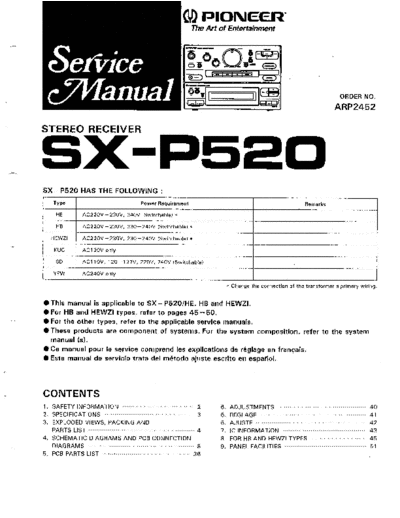 hfe_pioneer_sx-p520_service