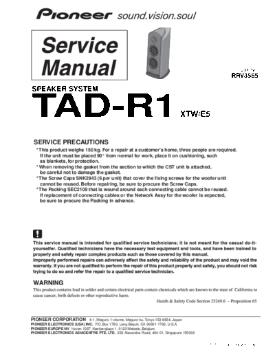 hfe_pioneer_tad-r1_service_rrv3565_en