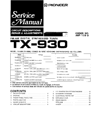 hfe_pioneer_tx-930_service