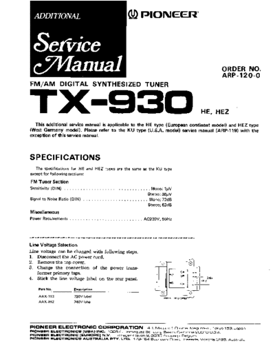 hfe_pioneer_tx-930_service_add_arp-120-0_en