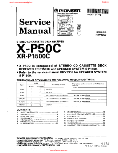 PIONEER_X-P50C_XR-P1500C_RRV1357