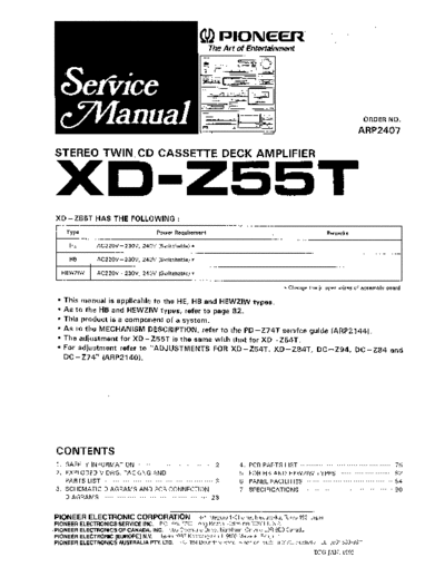 hfe_pioneer_xd-z55t_service_arp2407_en
