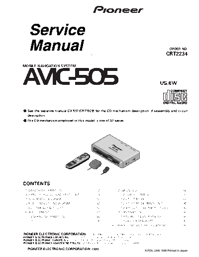 PIONEER AVI-C505