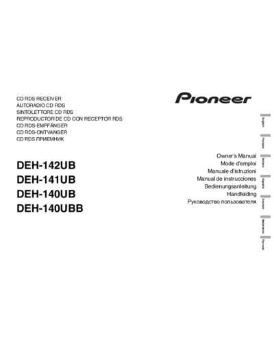 DEH-140UB_manual_EN_FR_IT_ES_DE_NL_RU
