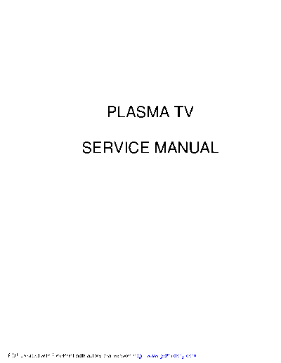 Philips Plasma_Service_Manual