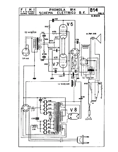 Phonola 814 LF unit