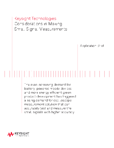 5991-3317EN Considerations in Making Small Signal Measurements - Application Brief c20141009 [3]