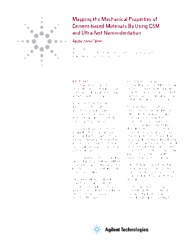 5991-3389EN Mapping the Mechanical Properties of Cement-based Materials Using CSM &Ultra-fast Nanoindentation c20131016 [8]