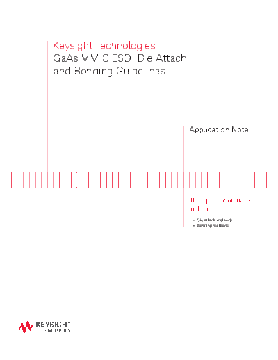 5991-3484EN GaAs MMIC ESD_252C Die Attach_252C and Bonding Guidelines - Technical Overview c20140824 [6]