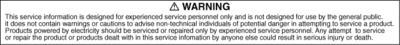 warning