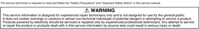 warning