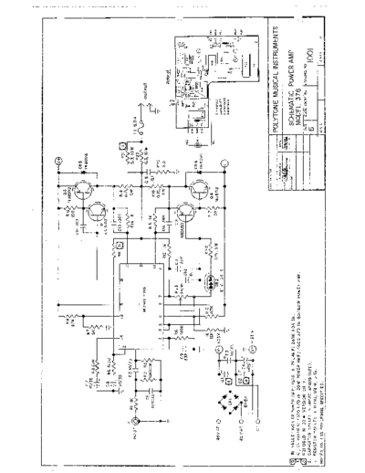 Polytone 378 Power Amp Schematic