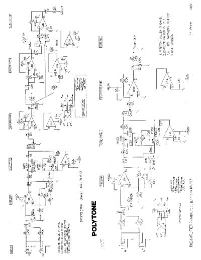 Polytone Preamp (1-79) Schematics