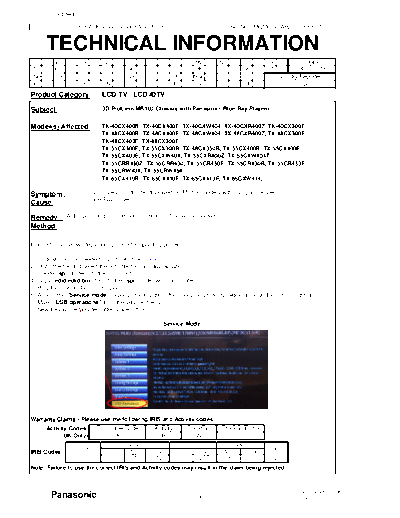 MQM0145AH250716REV1_3D Problem MB100 Chassis with Panasonic Blue-Ray Playern