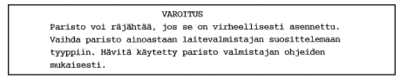 varoitus