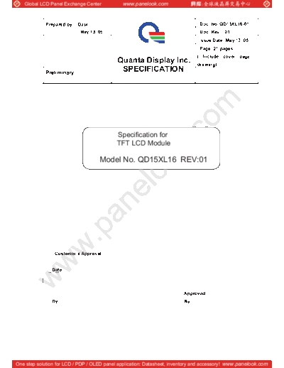 Panel_QDI_QD15XL16_Rev-01_0_[DS]