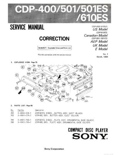 hfe_sony_cdp-400_501_501es_610es_service_corrections