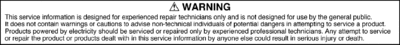 warning