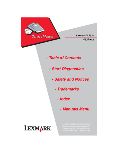 Lexmark 4520 T52x Service Manual