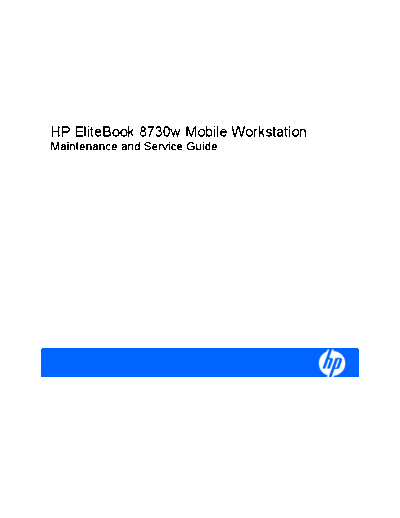 hp elitebook 8730w