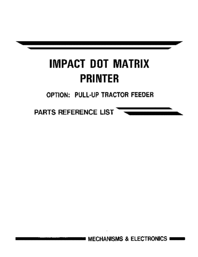 Brother m4318 Parts Manual