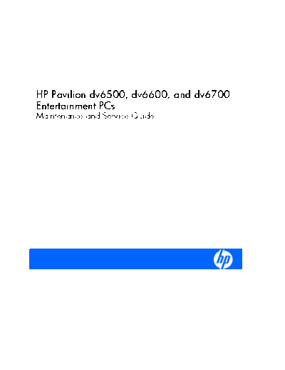 hp pavilion dv6500 6600 6700