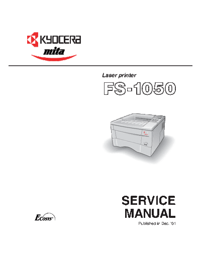 Kyocera FS-1050 Service Manual