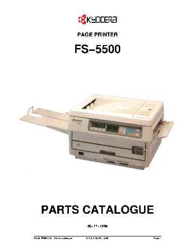 Kyocera FS-5500 Parts Manual