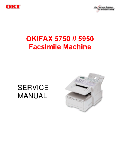 Okidata Fax 5750, 5950 Service Manual