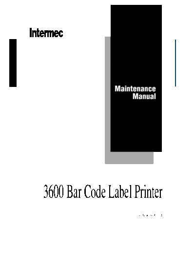 Intermec 3400-3600 Service Manual