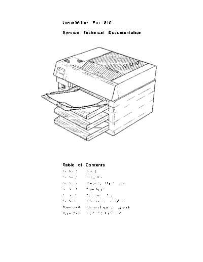 Apple LaserWriter Pro 810 Service Source