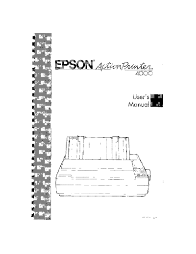 Epson ActionPrinter 4000 User