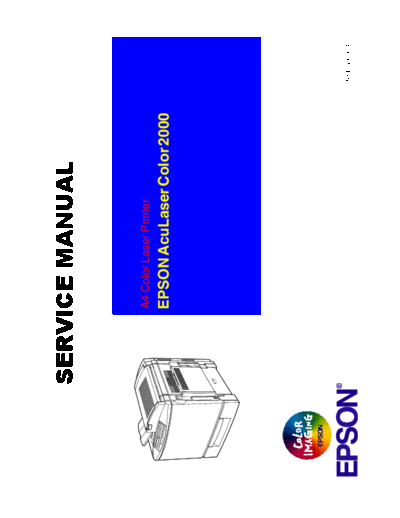 Epson AcuLaser Color 2000 Service Manual