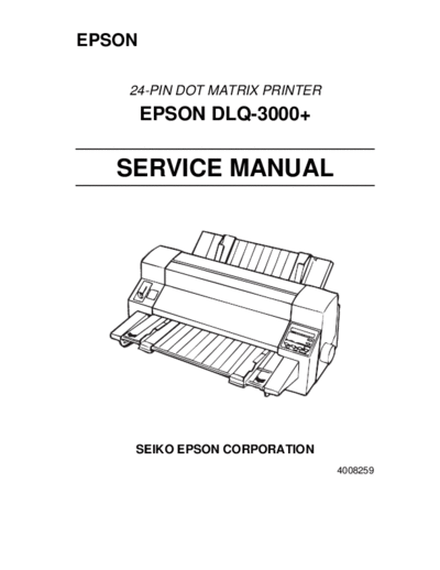 Epson DLQ-3000+ Service Manual