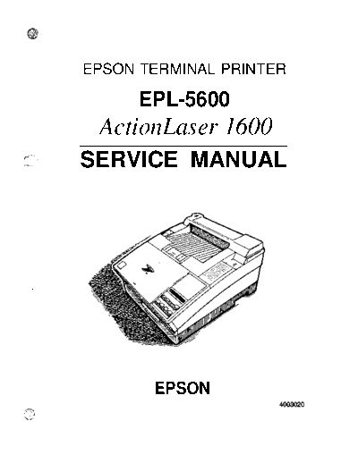 Epson EPL-5600 Service Manual