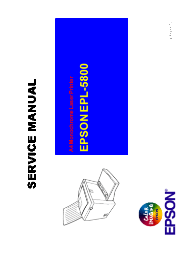 Epson EPL-5800 Service Manual