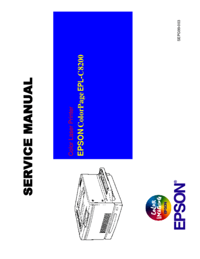 Epson EPL-C8200 Service Manual