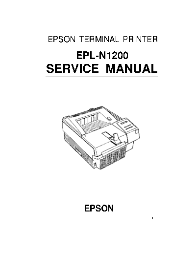 Epson EPL-N1200 Service Manual