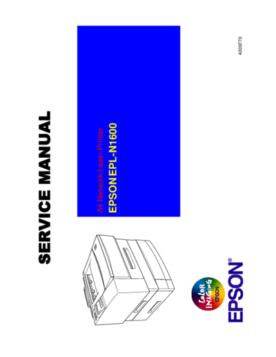 Epson EPL-N1600 Service Manual