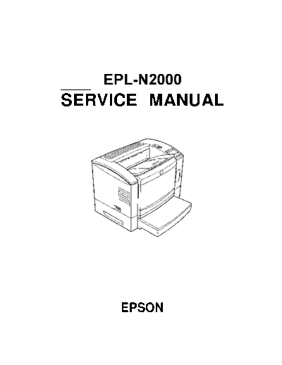 Epson EPL-N2000 Service Manual